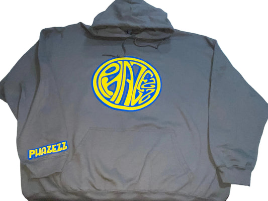 Gray Blue Yellow Phazezz Hoodie