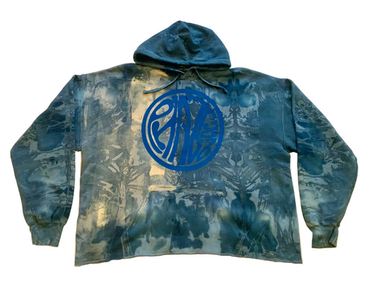 Blue BLISS Tie dye Phazezz Hoodie